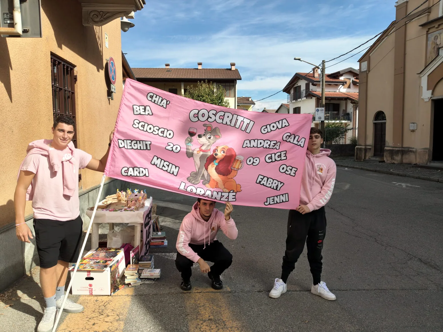 La bandiera rosa dei Coscritti 2009